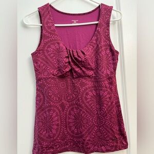 Patagonia Women’s Gathered Tank Top Size M– Magenta Mandala Print